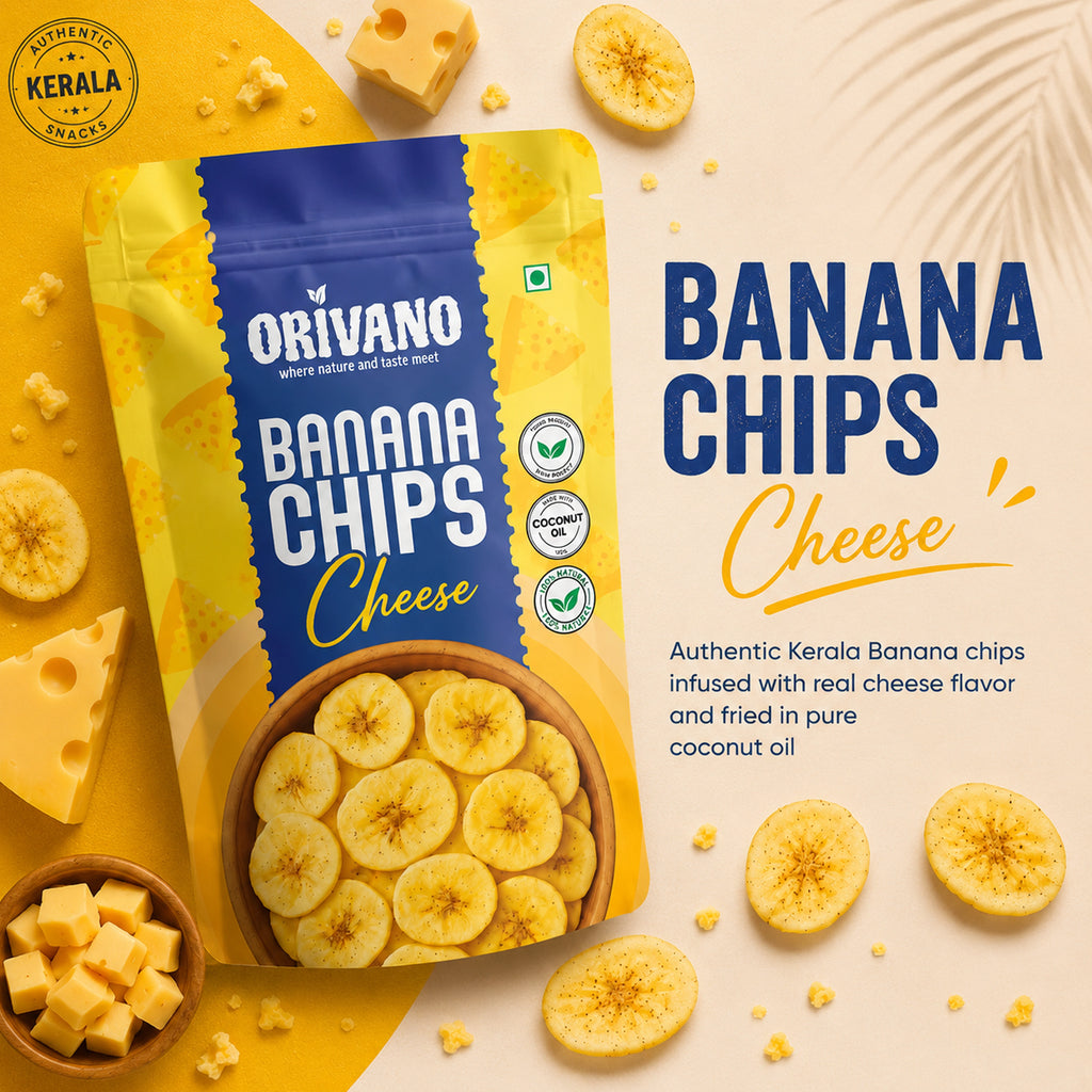 Cheese Flavoured Banana Chips 100g X 2 Pack
