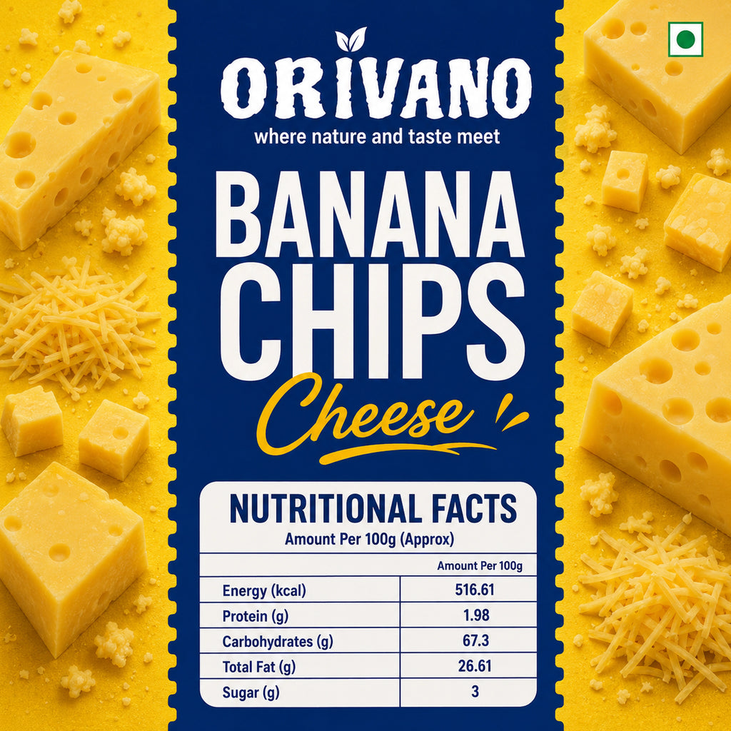 Cheese Flavoured Banana Chips 100g X 2 Pack
