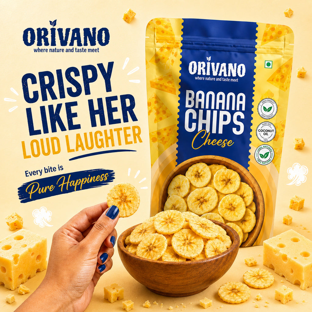 Cheese Flavoured Banana Chips 100g X 2 Pack