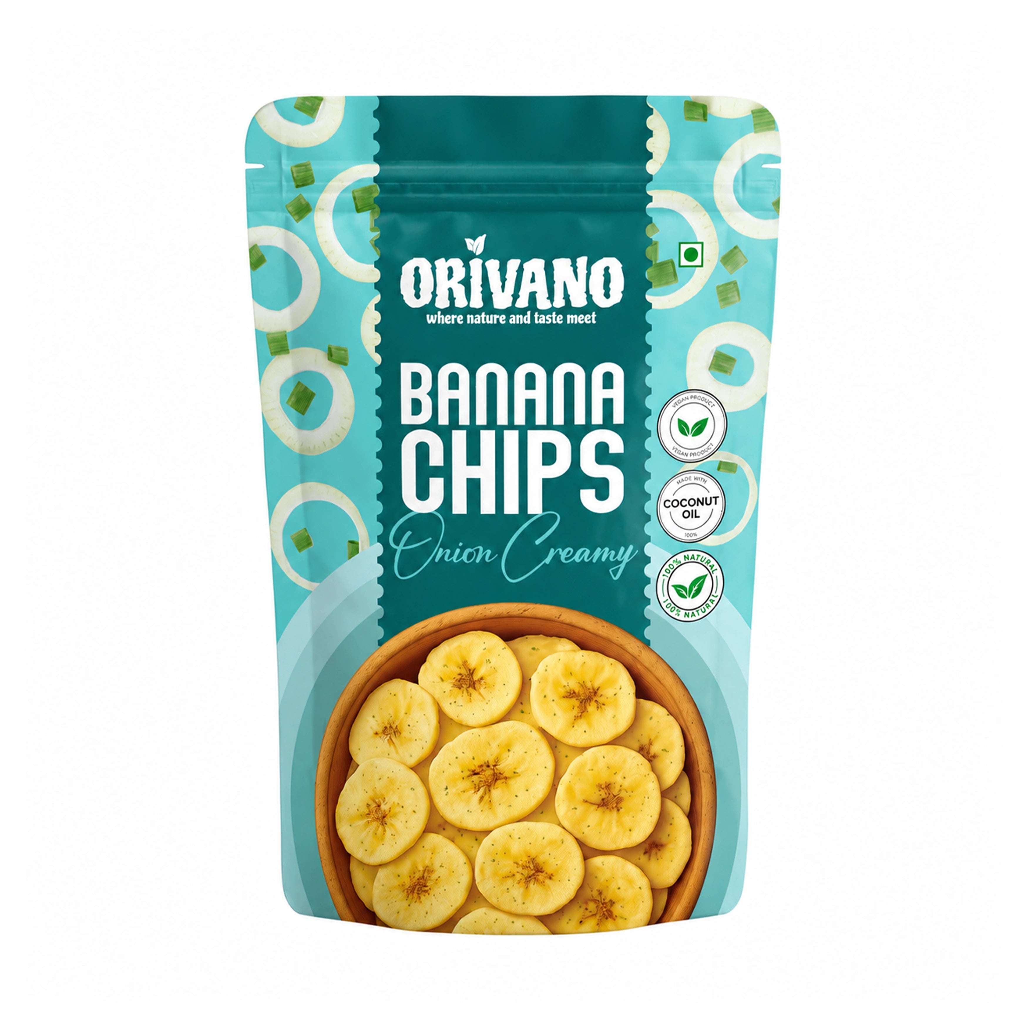 Onion Creamy Flavoured Banana Chips 100g