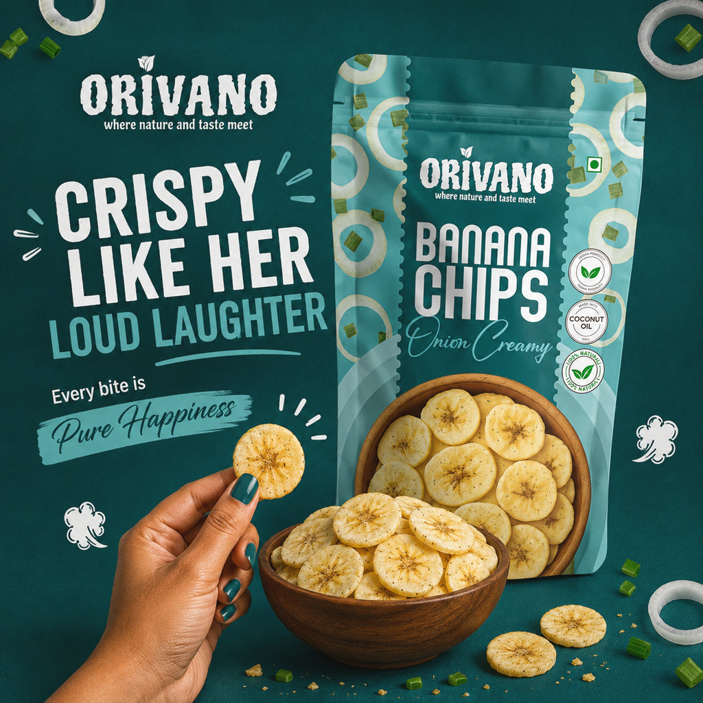Onion Creamy Flavoured Banana Chips 100g