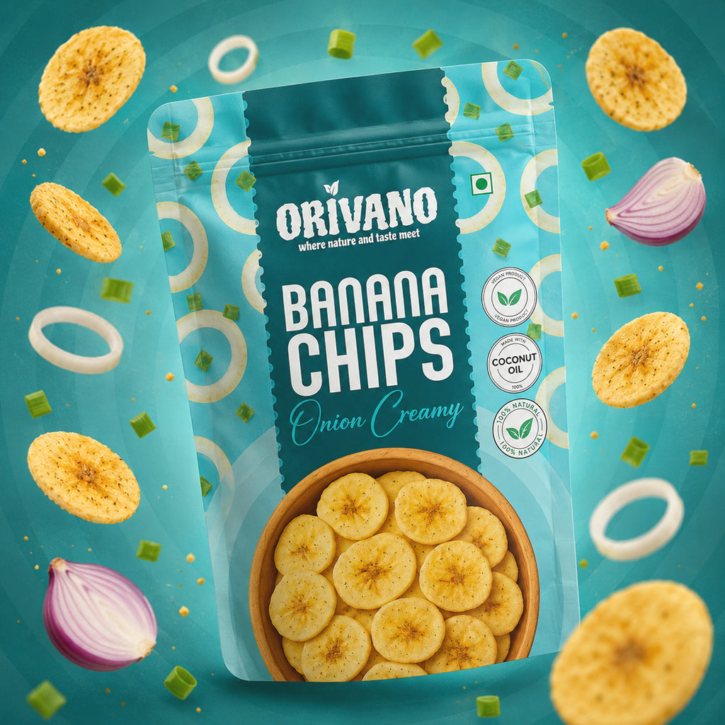 Onion Creamy Flavoured Banana Chips 100g